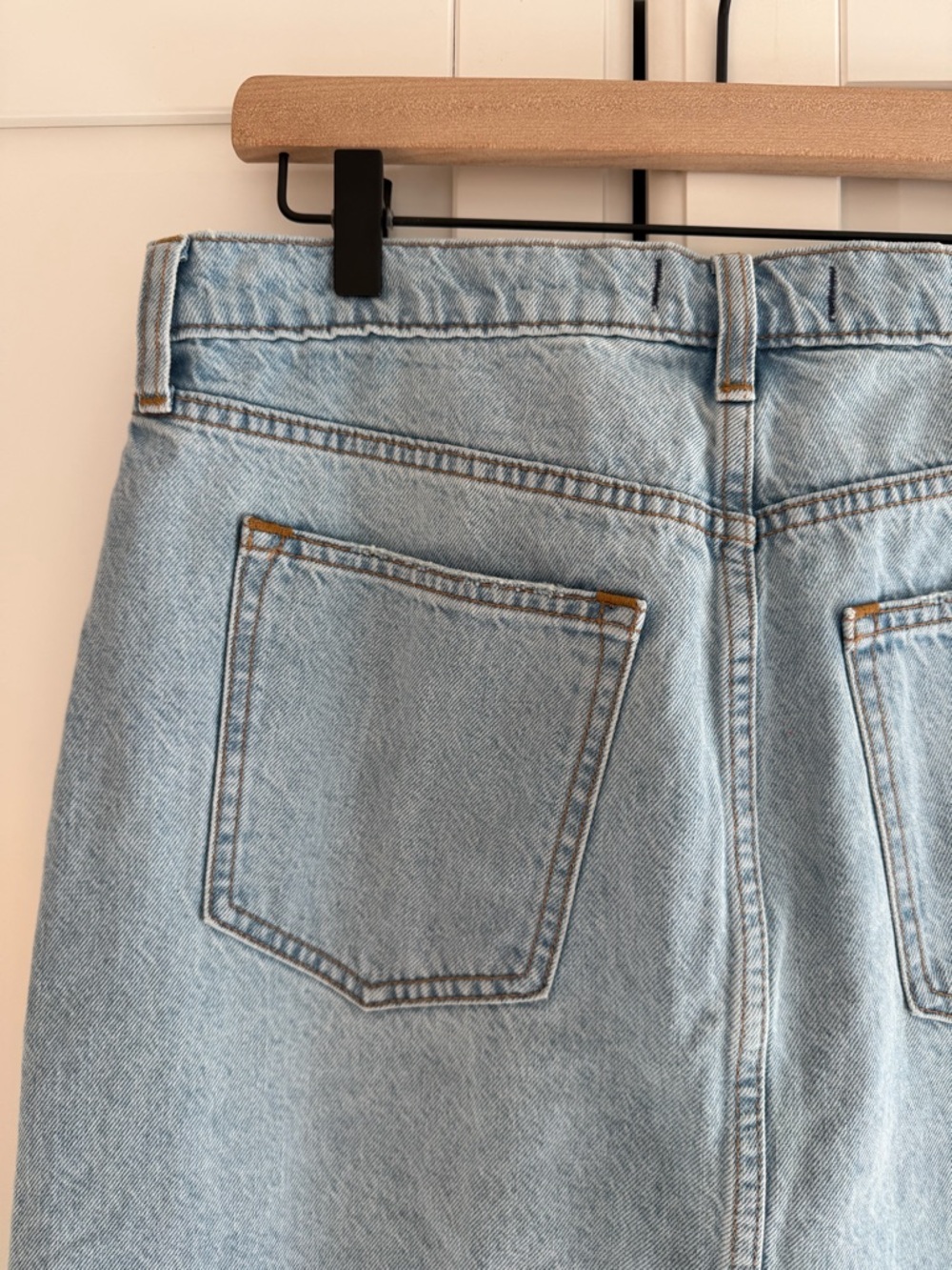 Abercrombie & Fitch High Rise Midi Denim Skirt | Size 30 | NEW WITH TAGS! - Picture 8 of 8